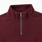 Women’s Quarter Zip Pullover Sweatshirt | Maroon Relaxed Fit