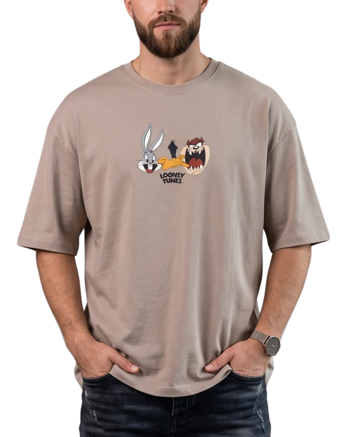 Men’s Oversized Lycra T-Shirt | Looney Tunes Graphic