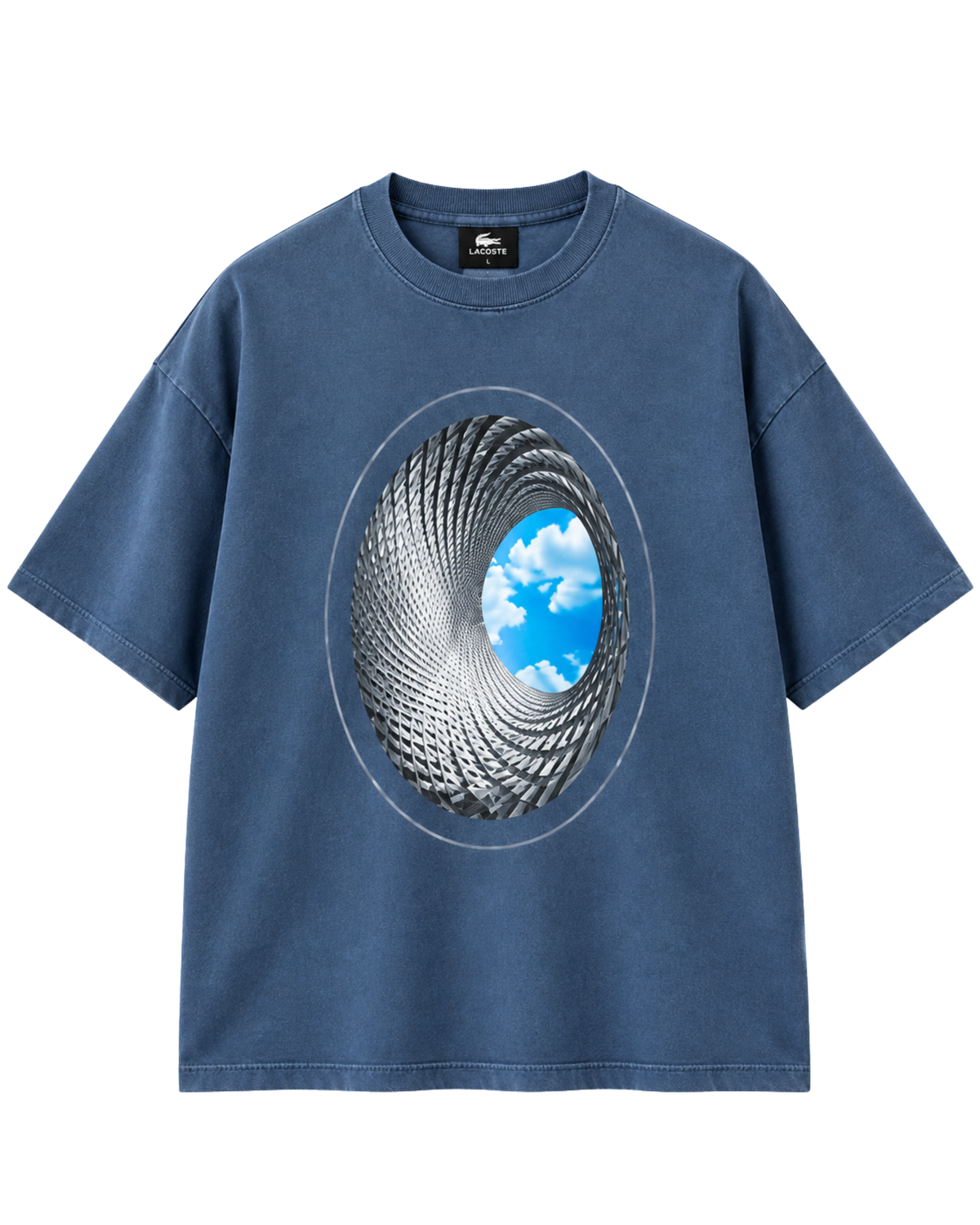 Men’s Oversized Lycra T-Shirt | 3D Tunnel Graphic