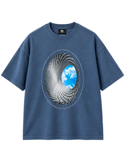 Men’s Oversized Lycra T-Shirt | 3D Tunnel Graphic