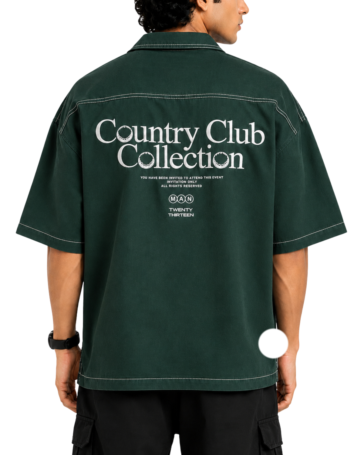 Men’s Boxy Fit Baggy Shirt | Cotton Jeans Green Casual Shirt