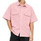 Men’s Boxy Fit Baggy Shirt | Cotton Jeans Pink Casual Shirt