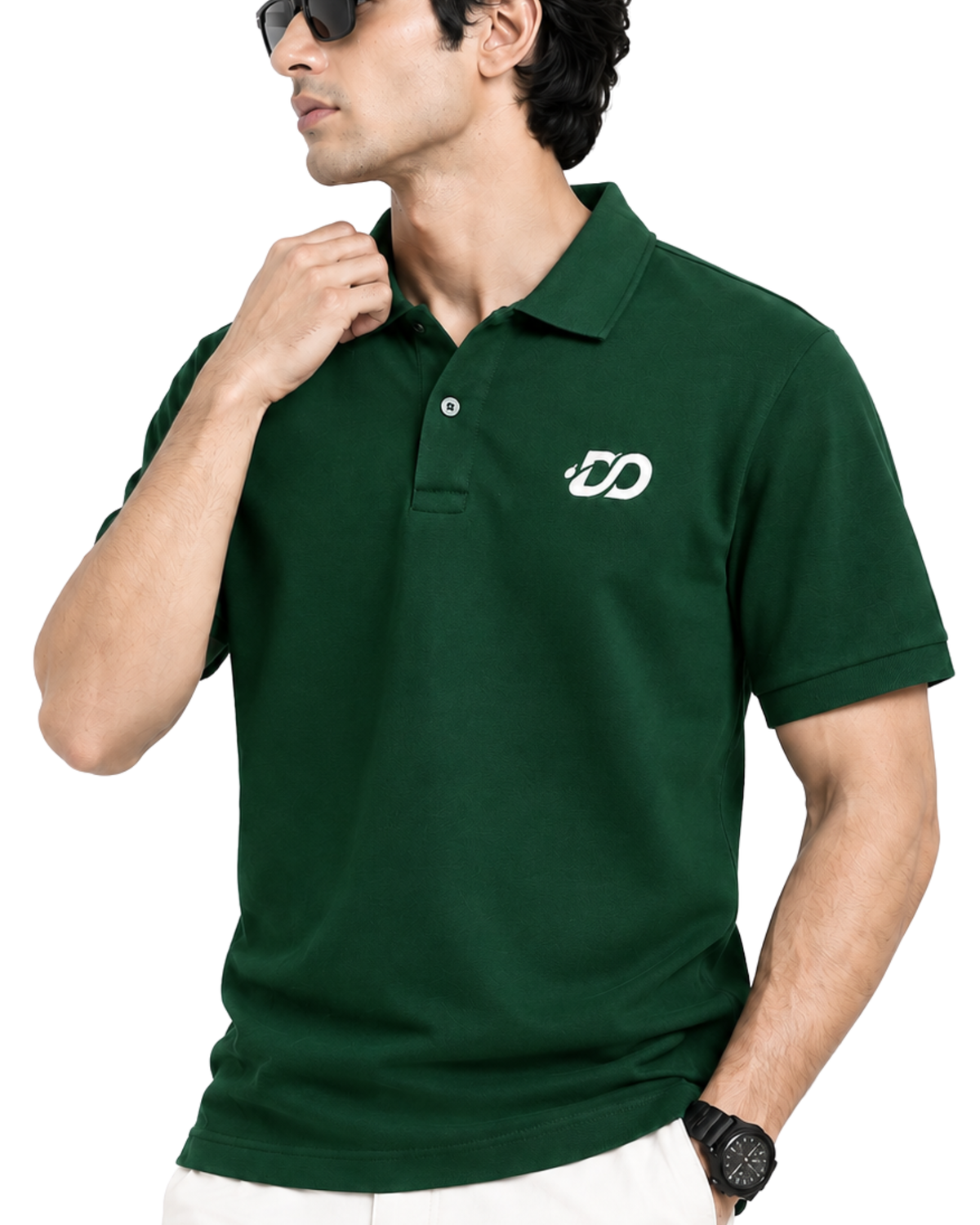 Men’s Premium Green Pique Polo Shirt | Classic Regular Fit