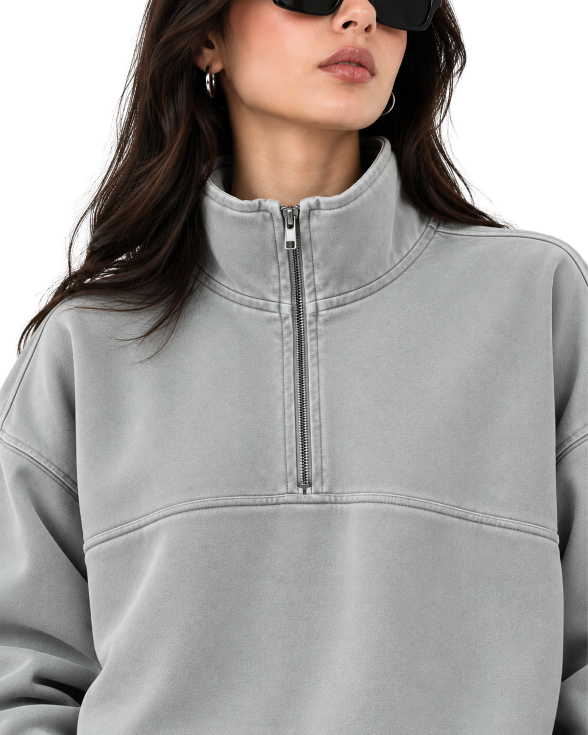 Men’s Oversized Quarter-Zip Jacket | Premium Streetwear