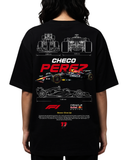 Women's Oversized Drop Shoulder Cotton T Shirt | Checo Perez F1 Racing