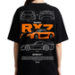 Women's Oversized Drop Shoulder Cotton T Shirt | Mazda RX7 Sports Car
