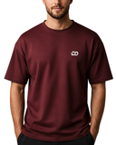 Men's Down Shoulder Cotton T-Shirt | Relaxed Fit Minimal Style