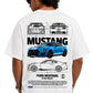 Men's Oversized Drop Shoulder Cotton T Shirt | Ford Mustang Shelby GT500