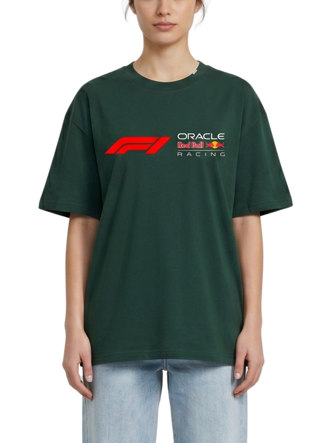 Women's Oversized Drop Shoulder Cotton T Shirt | Checo Perez F1 Racing