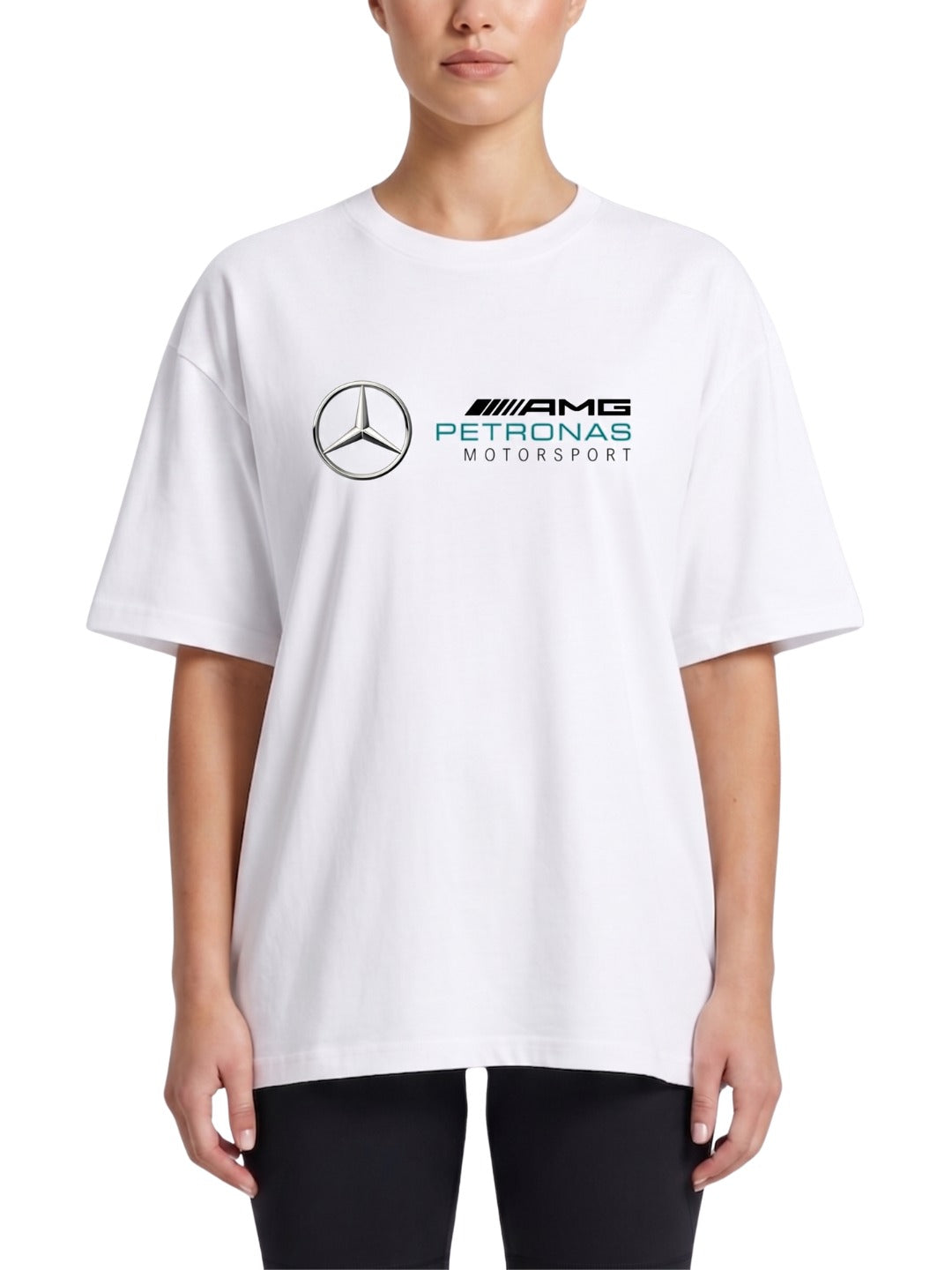 Women's Oversized Drop Shoulder Cotton T Shirt | Mercedes-AMG Petronas Motorsport