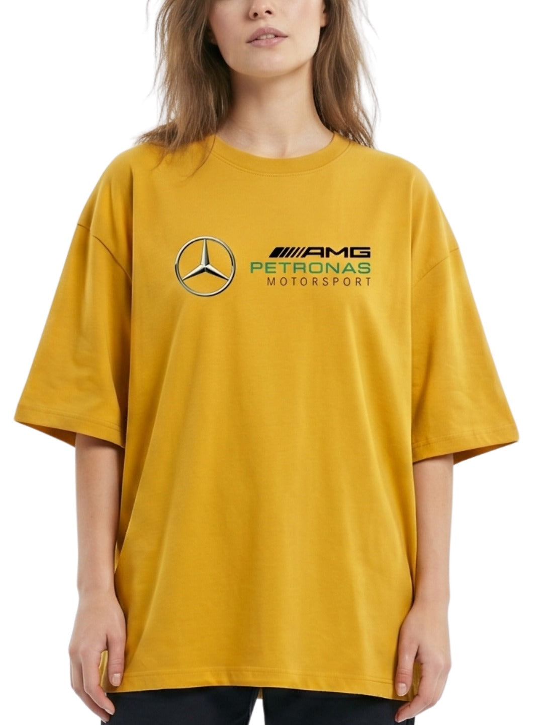 Women's Oversized Drop Shoulder Cotton T Shirt | Mercedes-AMG Petronas Motorsport