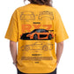 Women's Oversized Drop Shoulder Cotton T Shirt | Mazda RX-7 Sports Car